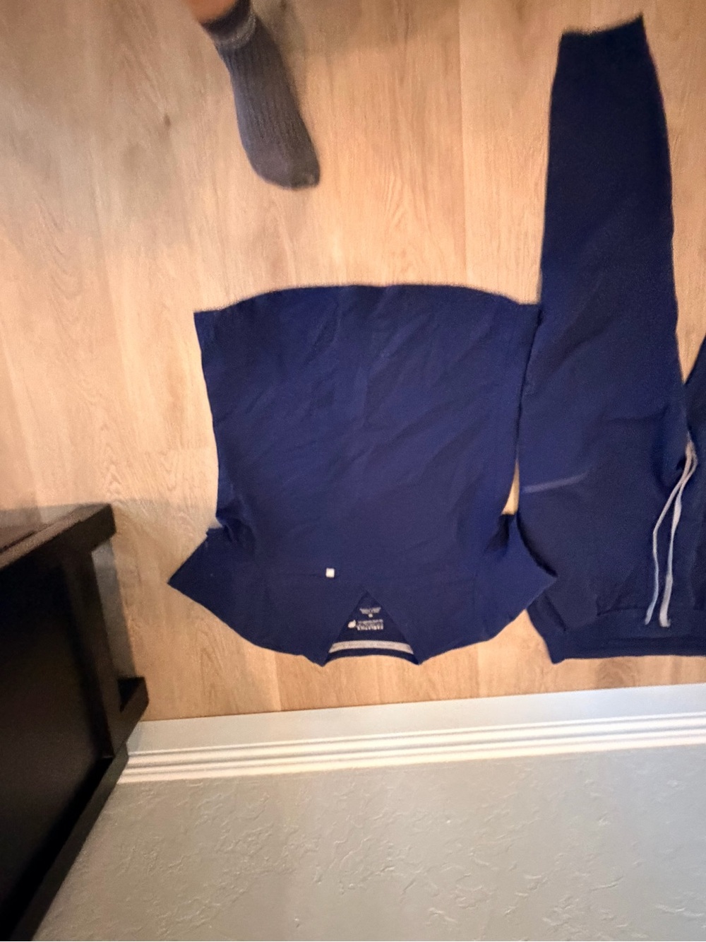 Fabletics Navy Scrub Set- Pull-On Waist